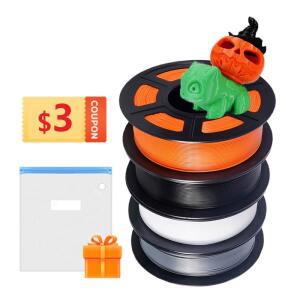 KingRoon PLA PETG TPU 필라멘트 3D 프린터용 인쇄 재료 버블 없음 1KG 2.2LBS 343m 스풀 1.75mm