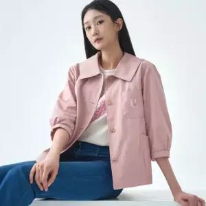 [지센] 여성 [피어로즈] 와이드카라 숏 자켓 LCCAO392_PK