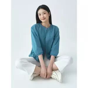 [지센] 여성 메탈니트립 자켓형 코트 LCCAO322_BL