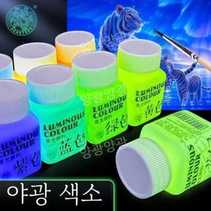 야광페인트 형광 UV 축광 병에 든 발광 안료 의 제작 의류 신발 섬유 슈퍼 밝은