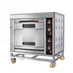 증기가 포함된 전기 가스 데크 오븐