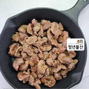 청년물산 양념닭근위 300g 닭똥집 닭모래집