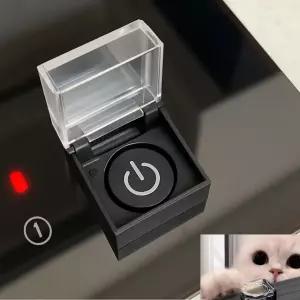 인덕션 버튼 커버 덮개 고양이 스위치 누름 방지 화재 안전 예방 방지 PC 전원 버튼 보호