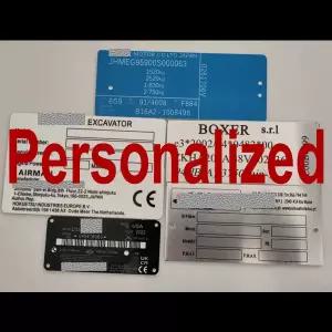 호환  맞춤형 앞유리대시보드 VIN 태그 알루미늄 VIN 플레이트 특별 주문 제작 시리얼 ID 태그 플레이트 데