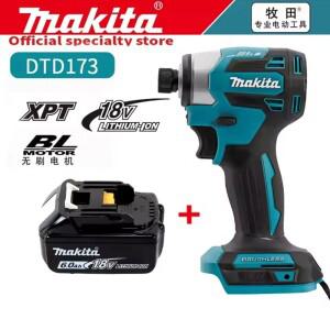마키타 DTD173 18V LXT BL 브러시리스 임팩트 드라이버 - 최대 토크 N·m 4단 속도 모드 1/4인치 헥스