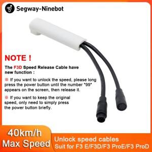 봇 바이 세그웨이 F3EF3DF3 ProEF3 ProD 전동 스쿠터용 맞춤형 속도 제한 케이블 40kmh 잠금 해제 라인