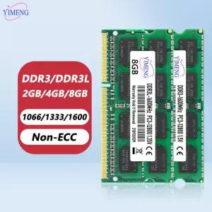 DDR3 DDR3L 4GB 8GB 노트북 메모리 램 PC3 1.5V PC3L 1.35V 1333 1600 1866Mhz Sodimm 8500 10600 12800