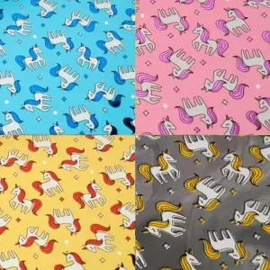 비닐 증착 롤포장지 어린이집 선물포장 유니콘 (대)