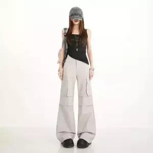 청 바지 여자 면린넨 순면 슬림핏 트렌드 슬리퍼 KS1