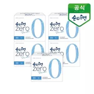 생리대 순수한면 제로 중형 16P 5개