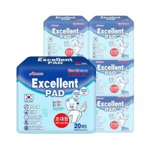 [아몬스] 엑셀런트 초대형 패드 120매 애견 강아지 배변패드