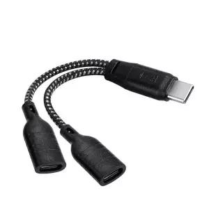 USB 449KHH52 3.1 Type C 오디오 젠더 듀얼 C타입 to C타입 이