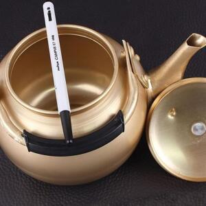 [2개구성] 황주전자 1L 양은 금색 옛날 술집 EW8A4092