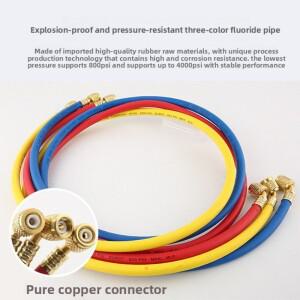 R410a R134a R22용 액체 충전 호스 150cm HVAC 1/4인치 SAE 600 PSI