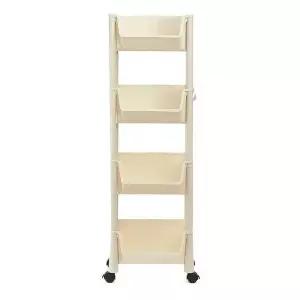 [골드스마일]TBZ 공간활용 4단수납 오픈형 트롤리 이동식카트 바퀴선반