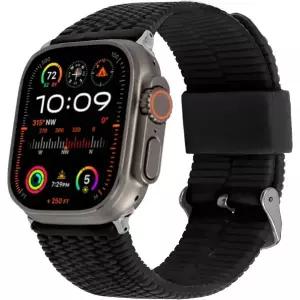 CARTERJETT 타이어 트레드 패턴의 견고한 스포츠 밴드 | Apple Watch 남녀 공용 (49/46/45/44/42/41/40mm)