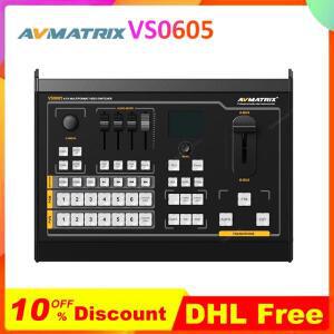 matrix VS0605 비디오 스위처 6채널 SDI/HDMI 호환 멀티 포맷 라이브 프로덕션 (  포함) 스트리밍