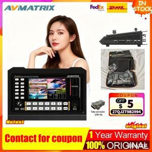 matrix Shark S6 비디오 스위처 6채널 HDMI-SDI 5인치 USB 디스크 카드· 레코드 믹서 PTZ 카메라 제어 라