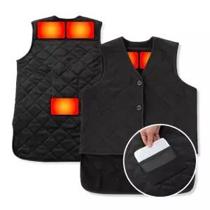 조끼(블랙) 핫팩 여성용 직수입 일본 겨울 온열