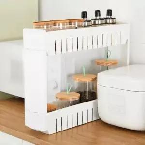 [생활] 공간활용 2단 이동식 틈새선반 수납 이동형트레이