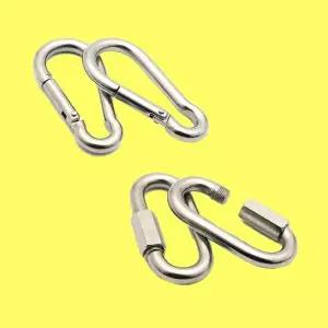 퀵링크 잠금 카라비너 강철 연결고리 등산고리 스텐
