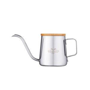 메르무 이란 넥 주전자 뚜껑 달린 작은 커피 350ml 스테인리스 스틸 긴 주둥이 티포트 여행용 메이커 미니 캠핑 드립 커피포트