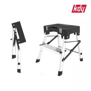 공구스툴 사다리의자 공구보관 2단 알루미늄 스텝스툴 150kg