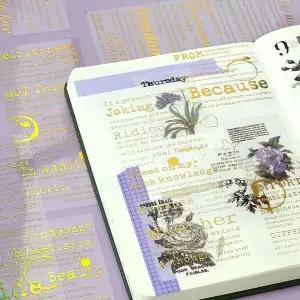 ZF 투명 스티커 명언 PET