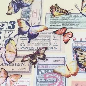 노랑나비 나비 40P 세트 ZF 스티커