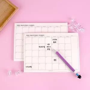 ZF 월간 플래너 60매 먼슬리 스케줄러