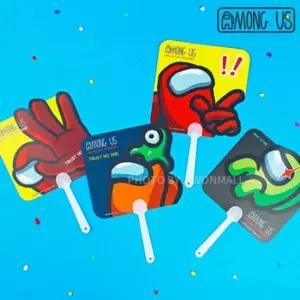 [문구/오피스] 어몽어스 이쁘다 휴대용 부채-20EA