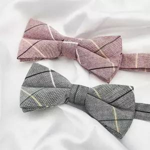 [콩심팥심]체크 컬러 A ZF 보타이