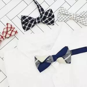 [콩심팥심]컬러 ZF 체크 B 보타이