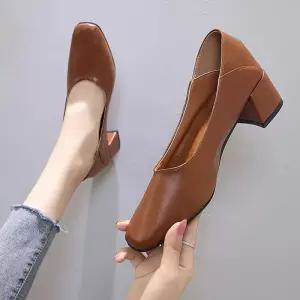 신발 여대생구 편한구두 LDS 미들힐구두 대학생신발 겨울신발 구두 깔끔구두 봄구두 0