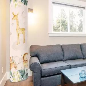 동물 원형 에어컨덮개 스탠드에어컨커버 에어컨 커버