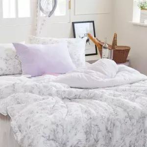 이불베개세트 베개세트 (베개솜 퀸 차렵이불 해피니 미포함 (퍼플) Q 토파즈