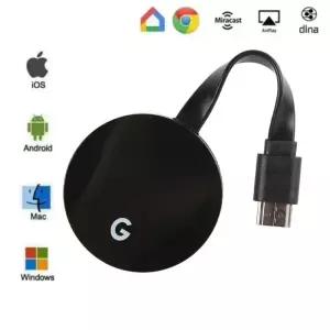Chromecast Google 무선 WiFi Mirascreen HDMI 호환 HD 디스플레이 동글 미디어 스트리밍 비디오 tv 스마트