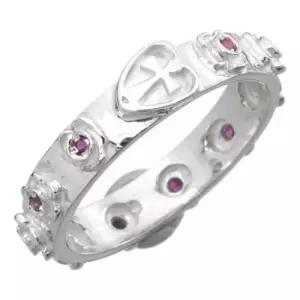 새겨드림판촉 스꼬띠나 천주교 패션 묵주 은반지(국내제조)