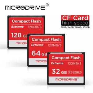 전문가용 CF 카드 64GB 128GB 32GB 메모리 컴팩트 플래시 Compactflash 1066x UDMA7 고속 120MB/s