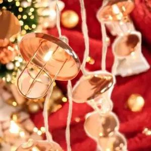 [데코] 10구 USB LED 엔틱전등 가랜드 전구 2m 웜색 XA