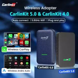 CarlinKit 5.0 4.0 무선 CarPlay 안드로이드 자동 Waze 음악 Spotify 아우디 골프 푸조 마즈다 기아