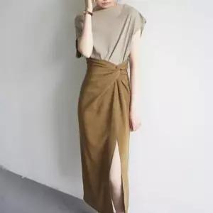 면치마 스커트 h라인 블랙 하객 하이웨스트 롱 여성 H라인