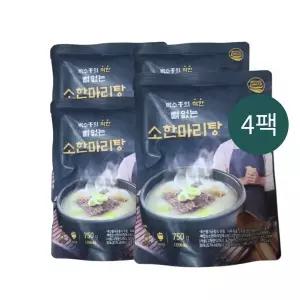 박수홍 착한 뼈없는 소한마리탕 750g x 4팩