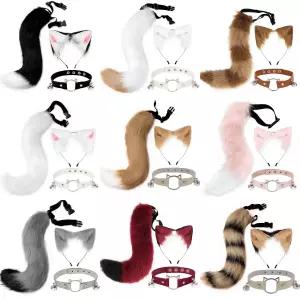 고양이 코스튬 귀 코스프레 액세서리 머리띠 여우 N