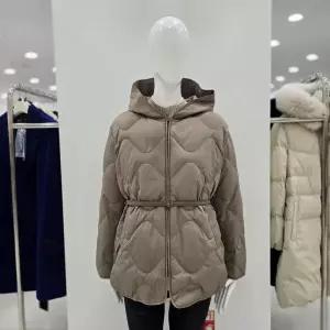 꼼빠니아후드 벨티드 덕다운 점퍼 CAEW0WIH900_CJ