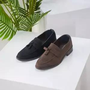 남자단화 국내제작 스웨이드 모던 테슬 스티치 남성 로퍼 단화Y