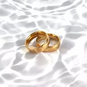 써지컬스틸 커플반지 금색 티타늄반지 커플반지