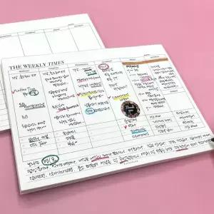 주간 플래너 ZF 떡메모지 메모장 위클리