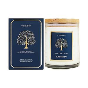 [2개구성] 신혼부부 아로마 190g 소이 향초 선물 분위기 양초 데이 캔들 탈취 블루밍 베르도 HWB772F5