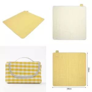 야외 소풍 방수 돗자리 비치 소풍 피크닉 매트 옐로
